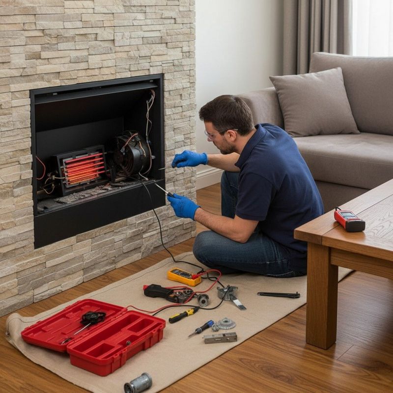 Local Electric Fireplace Repair pros at work